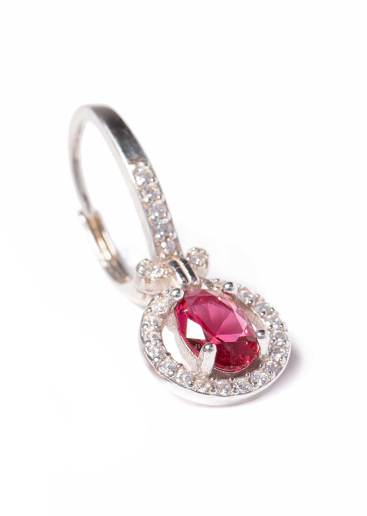 Aretes Circón Rojo