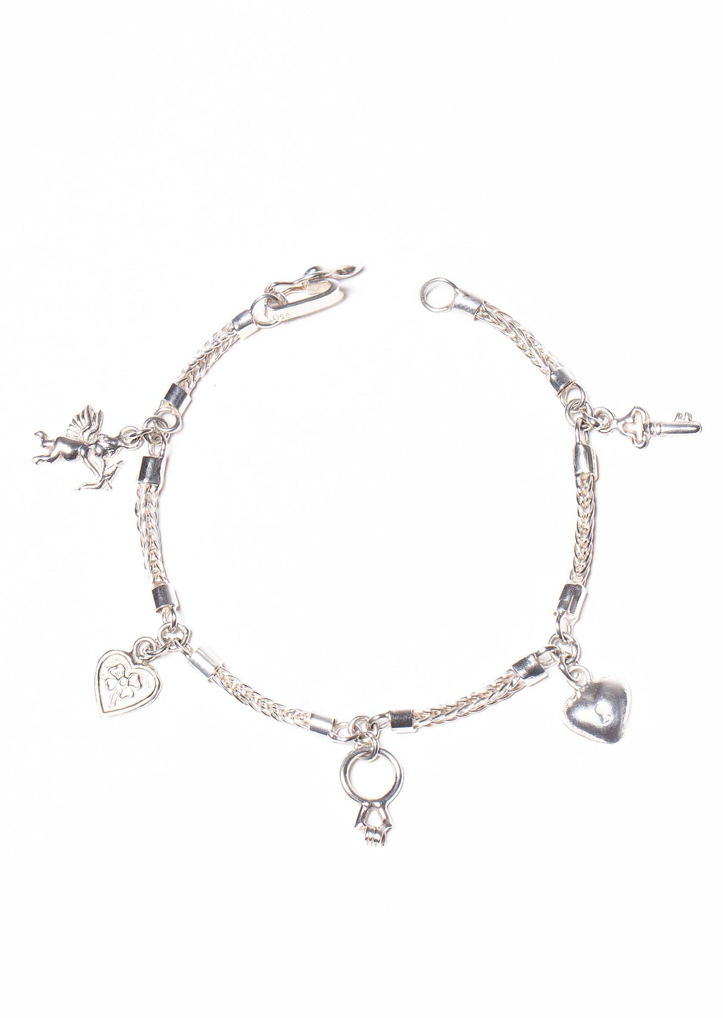 Pulsera de Plata Dijes